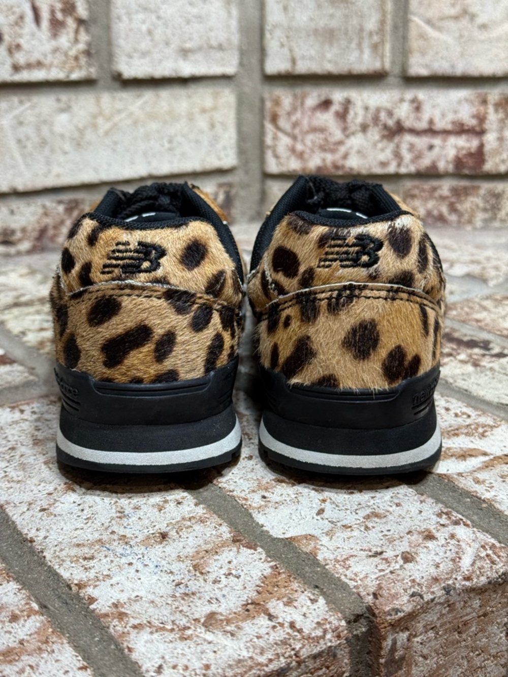 New Balance X J.Crew 996 Sneakers in Leopard Calf Hair LIMITED EDITION Size 8 - Picture 6 of 8